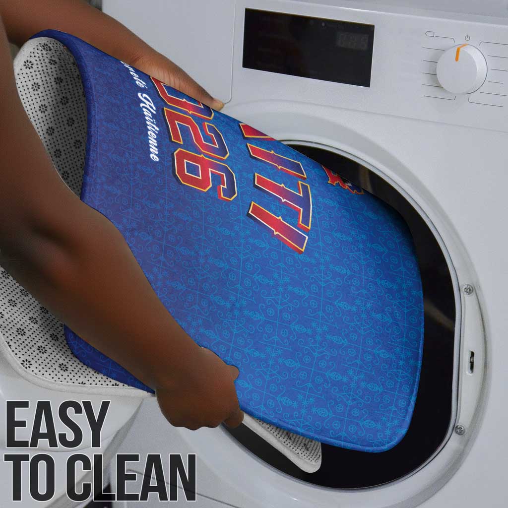 Afro-Haitians World Football 2026 Bathroom Set Haiti est de Retour Blue Voodoo Veve Spirits