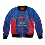 Afro-Haitians World Football 2026 Bomber Jacket Haiti est de Retour Blue Voodoo Veve Spirits - African Pride