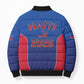 Afro-Haitians World Football 2026 Bomber Puffer Jacket Haiti est de Retour Blue Voodoo Veve Spirits