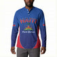Afro-Haitians World Football 2026 Button Sweatshirt Haiti est de Retour Blue Voodoo Veve Spirits