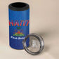 Afro-Haitians World Football 2026 4 in 1 Can Cooler Tumbler Haiti est de Retour Blue Voodoo Veve Spirits - African Pride
