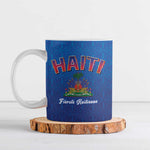 Afro-Haitians World Football 2026 Ceramic Mug Haiti est de Retour Blue Voodoo Veve Spirits