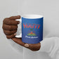 Afro-Haitians World Football 2026 Ceramic Mug Haiti est de Retour Blue Voodoo Veve Spirits