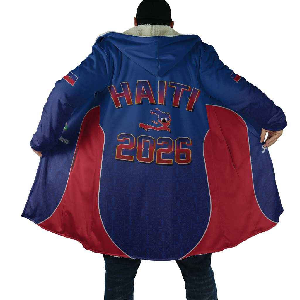 Afro-Haitians World Football 2026 Cloak Haiti est de Retour Blue Voodoo Veve Spirits