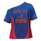 Afro-Haitians World Football 2026 Cross Shoulder Shirt Haiti est de Retour Blue Voodoo Veve Spirits