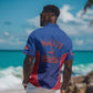 Afro-Haitians World Football 2026 Hawaiian Shirt Haiti est de Retour Blue Voodoo Veve Spirits LT9