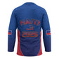 Afro-Haitians World Football 2026 Hockey Jersey Haiti est de Retour Blue Voodoo Veve Spirits