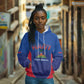 Afro-Haitians World Football 2026 Hoodie Haiti est de Retour Blue Voodoo Veve Spirits - African Pride