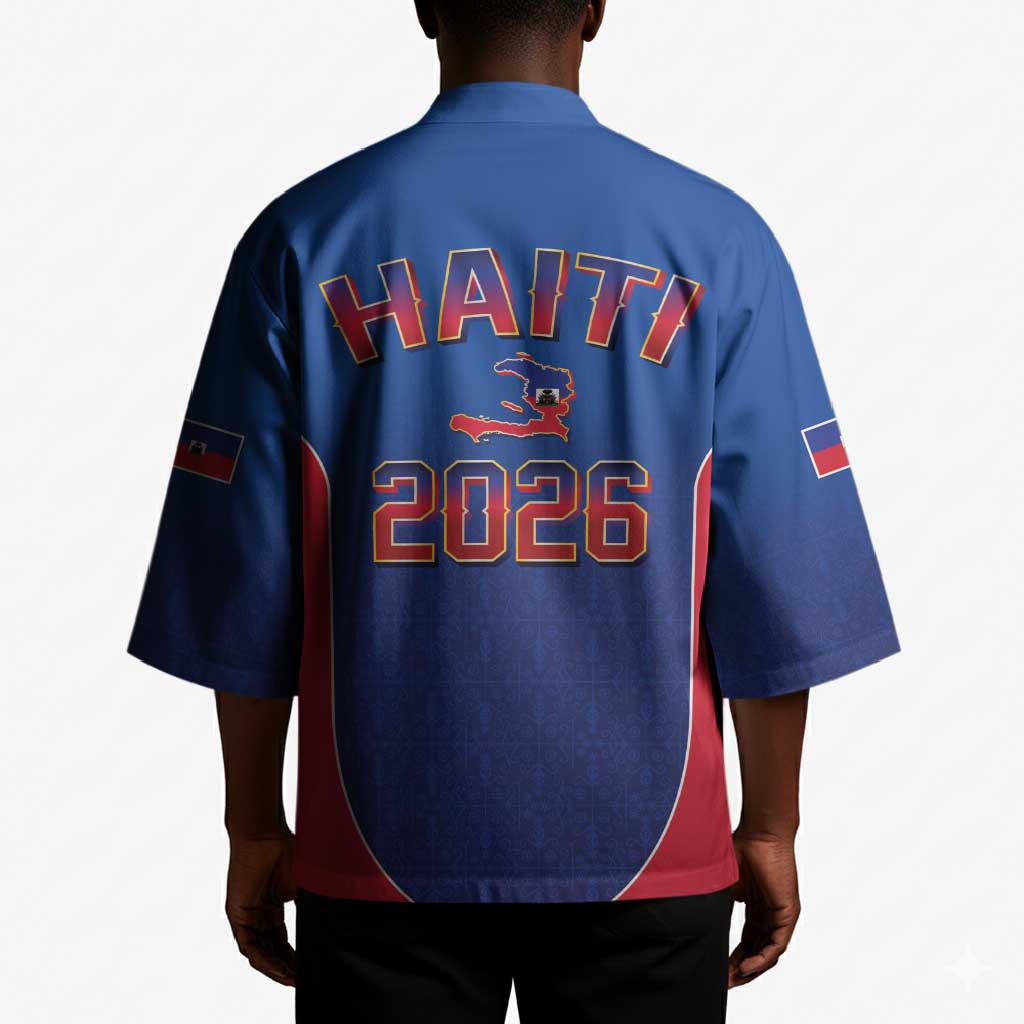 Afro-Haitians World Football 2026 Kimono Haiti est de Retour Blue Voodoo Veve Spirits