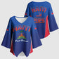 Afro-Haitians World Football 2026 Kimono Sleeve Blouse Haiti est de Retour Blue Voodoo Veve Spirits