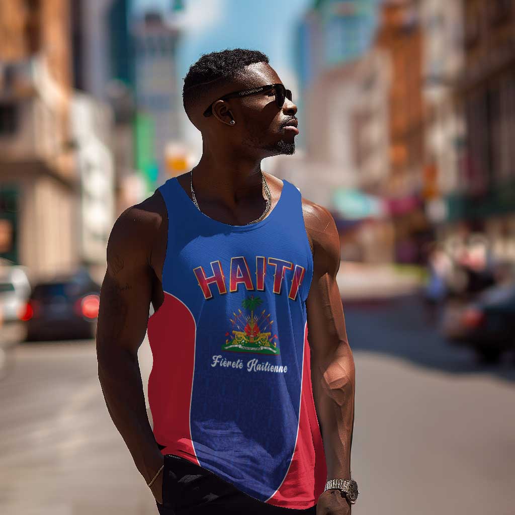 Afro-Haitians World Football 2026 Men Tank Top Haiti est de Retour Blue Voodoo Veve Spirits - African Pride
