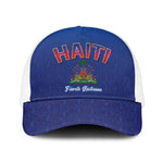 Afro-Haitians World Football 2026 Mesh Trucker Cap Haiti est de Retour Blue Voodoo Veve Spirits - African Pride