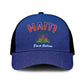 Afro-Haitians World Football 2026 Mesh Trucker Cap Haiti est de Retour Blue Voodoo Veve Spirits - African Pride
