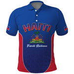 Afro-Haitians World Football 2026 Polo Shirt Haiti est de Retour Blue Voodoo Veve Spirits - African Pride