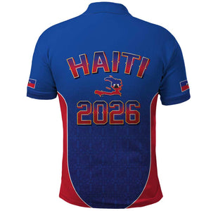 Afro-Haitians World Football 2026 Polo Shirt Haiti est de Retour Blue Voodoo Veve Spirits - African Pride
