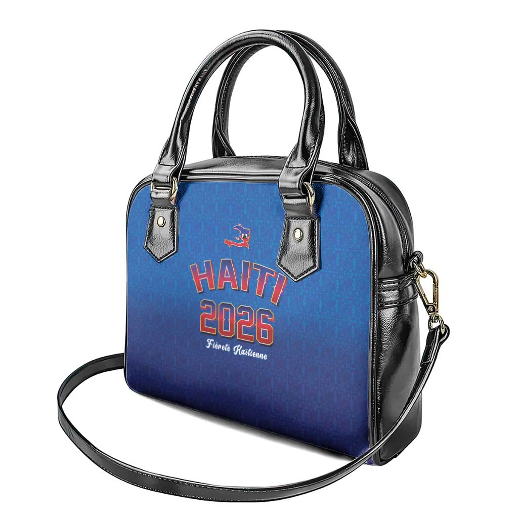 Afro-Haitians World Football 2026 Shoulder Handbag Haiti est de Retour Blue Voodoo Veve Spirits - African Pride