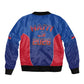 Afro-Haitians World Football 2026 Sleeve Zip Bomber Jacket Haiti est de Retour Blue Voodoo Veve Spirits - African Pride