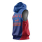 Afro-Haitians World Football 2026 Sleeveless Hoodie Haiti est de Retour Blue Voodoo Veve Spirits - African Pride