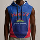 Afro-Haitians World Football 2026 Sleeveless Zip Hoodie Haiti est de Retour Blue Voodoo Veve Spirits - African Pride