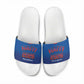 Afro-Haitians World Football 2026 Slide Sandals Haiti est de Retour Blue Voodoo Veve Spirits