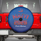 Afro-Haitians World Football 2026 Spare Tire Cover Haiti est de Retour Blue Voodoo Veve Spirits - African Pride