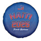 Afro-Haitians World Football 2026 Spare Tire Cover Haiti est de Retour Blue Voodoo Veve Spirits - African Pride