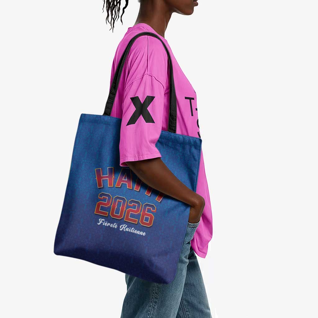 Afro-Haitians World Football 2026 Tote Bag Haiti est de Retour Blue Voodoo Veve Spirits