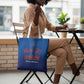 Afro-Haitians World Football 2026 Tote Bag Haiti est de Retour Blue Voodoo Veve Spirits