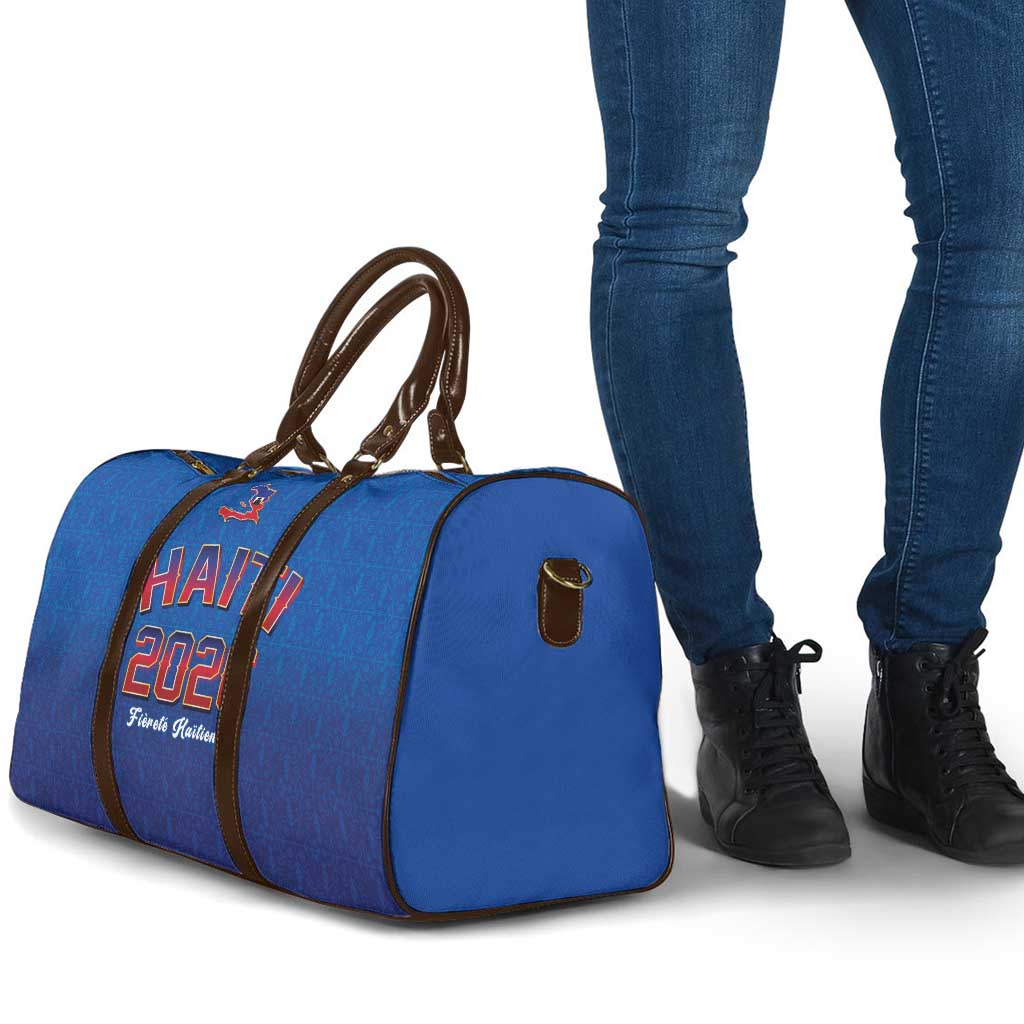 Afro-Haitians World Football 2026 Travel Bag Haiti est de Retour Blue Voodoo Veve Spirits