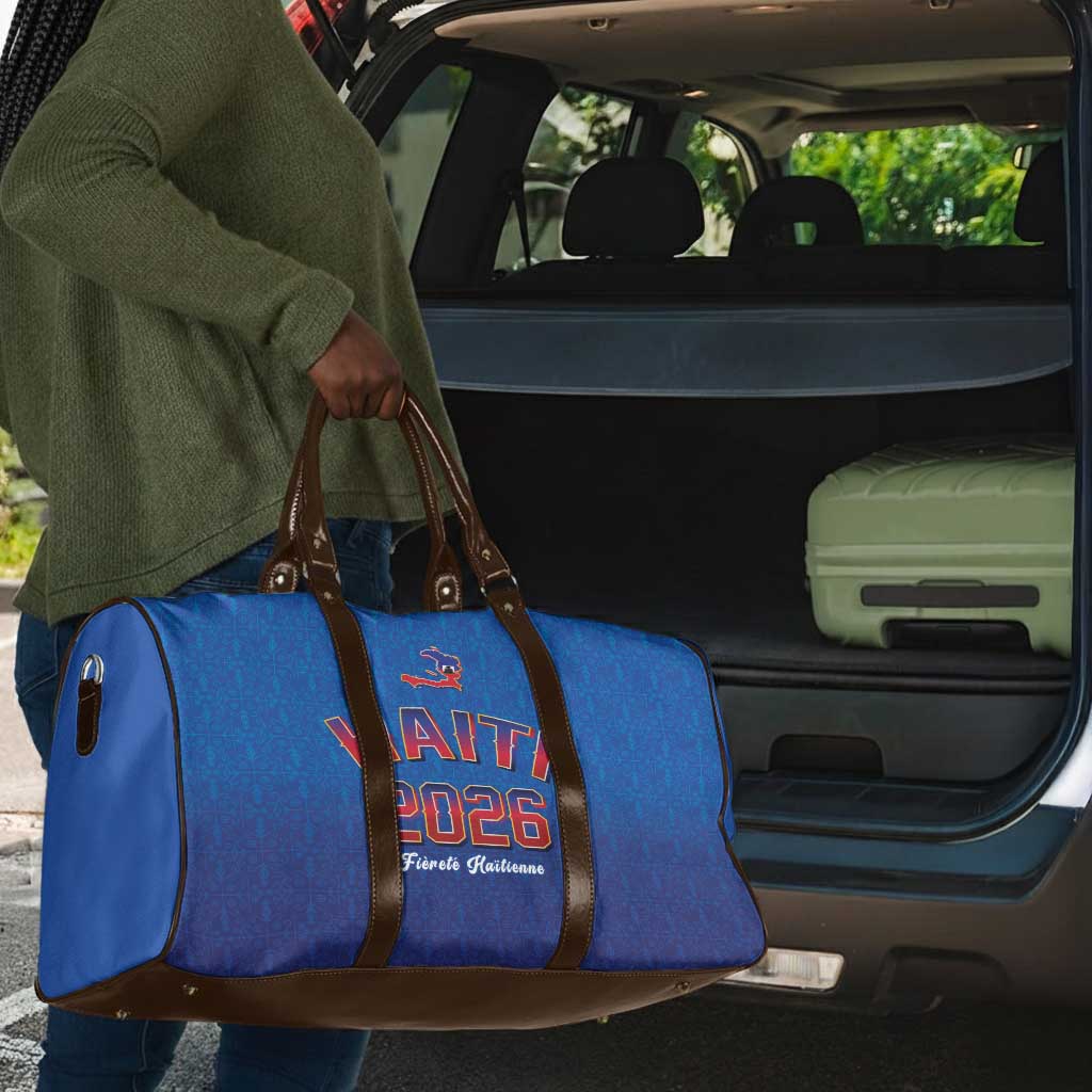 Afro-Haitians World Football 2026 Travel Bag Haiti est de Retour Blue Voodoo Veve Spirits