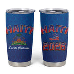 Afro-Haitians World Football 2026 Tumbler Cup Haiti est de Retour Blue Voodoo Veve Spirits - African Pride