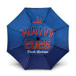 Afro-Haitians World Football 2026 Umbrella Haiti est de Retour Blue Voodoo Veve Spirits