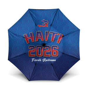 Afro-Haitians World Football 2026 Umbrella Haiti est de Retour Blue Voodoo Veve Spirits