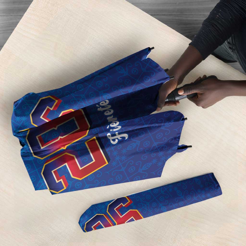 Afro-Haitians World Football 2026 Umbrella Haiti est de Retour Blue Voodoo Veve Spirits
