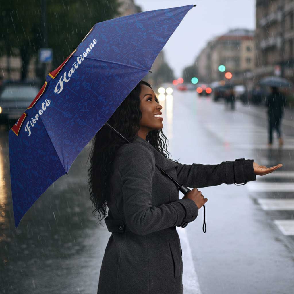 Afro-Haitians World Football 2026 Umbrella Haiti est de Retour Blue Voodoo Veve Spirits
