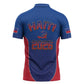 Afro-Haitians World Football 2026 Zipper Polo Shirt Haiti est de Retour Blue Voodoo Veve Spirits