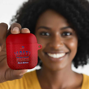 Afro-Haitians World Football 2026 AirPods Case Haiti est de Retour Red Voodoo Veve Spirits