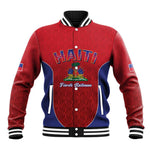 Afro-Haitians World Football 2026 Baseball Jacket Haiti est de Retour Red Voodoo Veve Spirits - African Pride