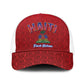Afro-Haitians World Football 2026 Baseball Net Cap Haiti est de Retour Red Voodoo Veve Spirits - African Pride