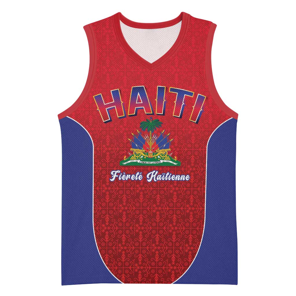 Afro-Haitians World Football 2026 Basketball Jersey Haiti est de Retour Red Voodoo Veve Spirits - African Pride