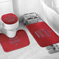 Afro-Haitians World Football 2026 Bathroom Set Haiti est de Retour Red Voodoo Veve Spirits