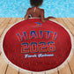 Afro-Haitians World Football 2026 Beach Blanket Haiti est de Retour Red Voodoo Veve Spirits - African Pride