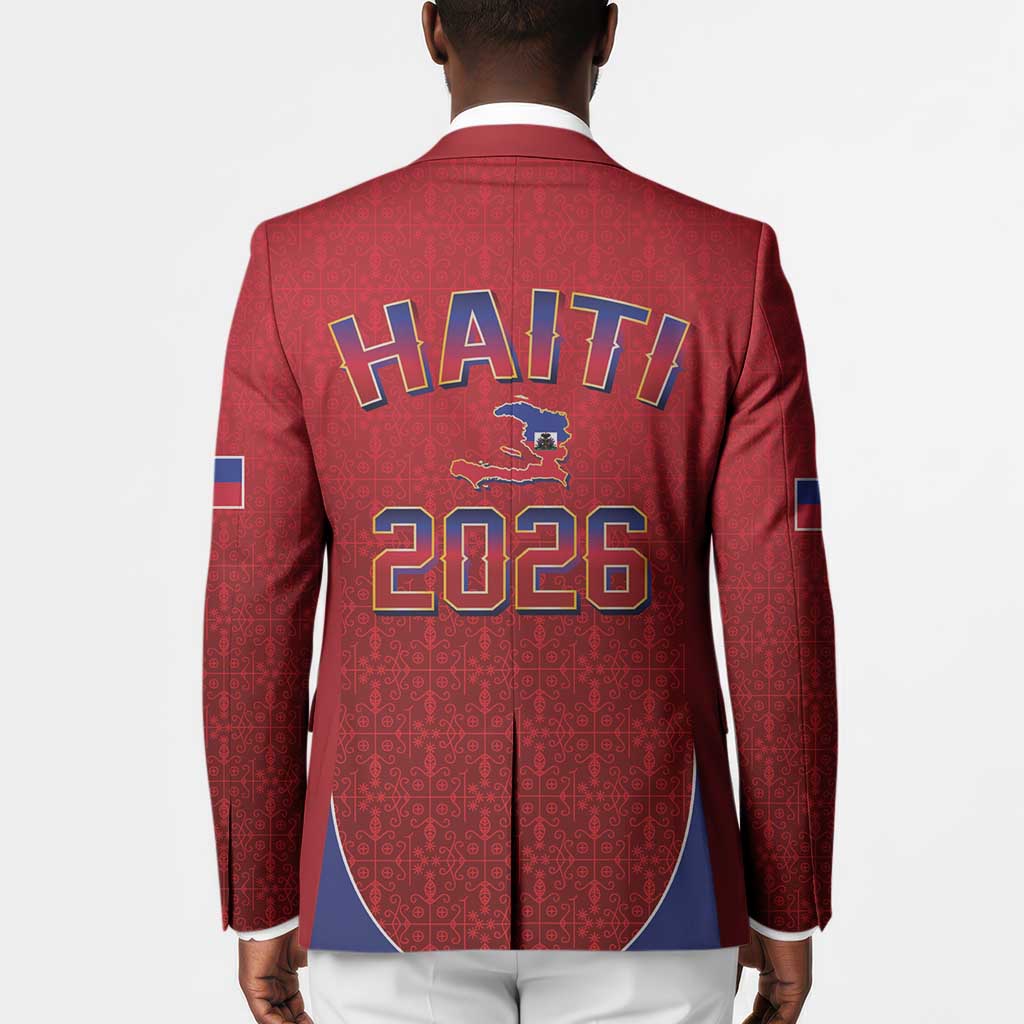Afro-Haitians World Football 2026 Blazer Haiti est de Retour Red Voodoo Veve Spirits