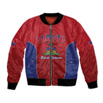 Afro-Haitians World Football 2026 Bomber Jacket Haiti est de Retour Red Voodoo Veve Spirits - African Pride