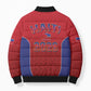 Afro-Haitians World Football 2026 Bomber Puffer Jacket Haiti est de Retour Red Voodoo Veve Spirits