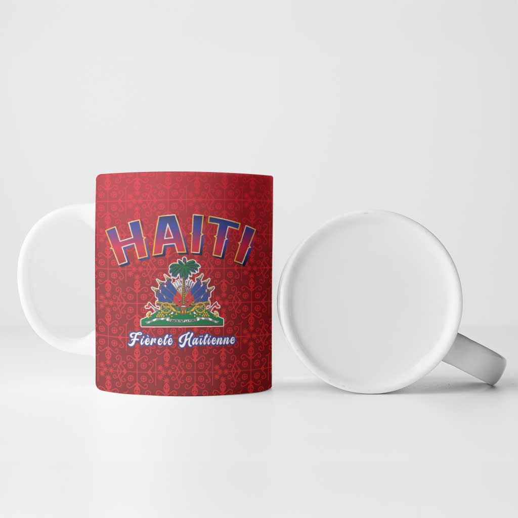 Afro-Haitians World Football 2026 Ceramic Mug Haiti est de Retour Red Voodoo Veve Spirits