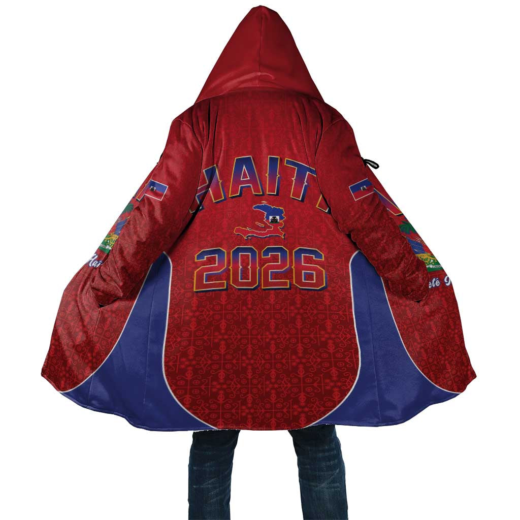 Afro-Haitians World Football 2026 Cloak Haiti est de Retour Red Voodoo Veve Spirits