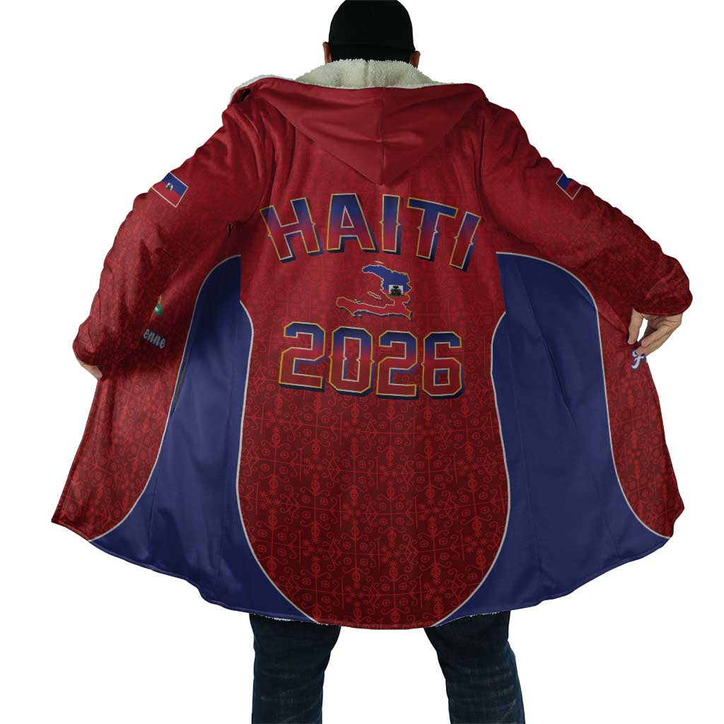 Afro-Haitians World Football 2026 Cloak Haiti est de Retour Red Voodoo Veve Spirits