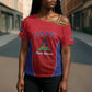 Afro-Haitians World Football 2026 Cross Shoulder Shirt Haiti est de Retour Red Voodoo Veve Spirits