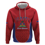 Afro-Haitians World Football 2026 Hoodie Haiti est de Retour Red Voodoo Veve Spirits - African Pride